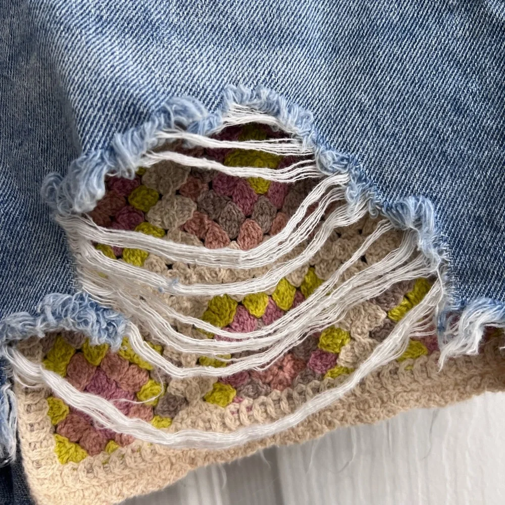 Denim shorts